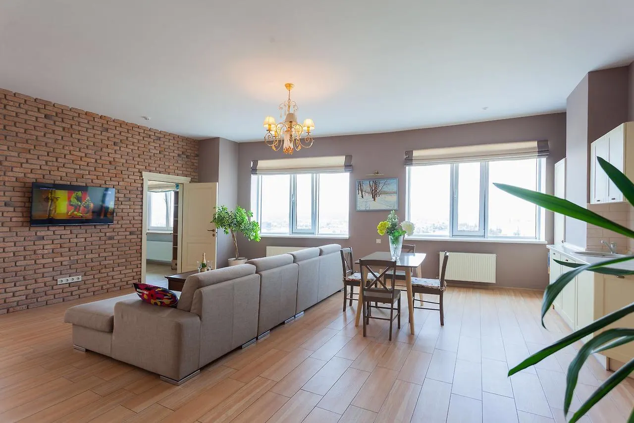 Stylish Views Apartments In The Parasol. Parus .Obolonskaya Embankment Kyiv