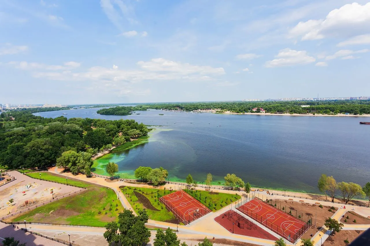 Stylish Views Apartments In The Parasol. Parus .Obolonskaya Embankment Киев